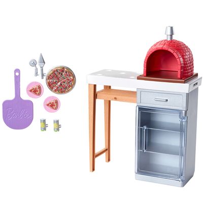 Acessórios de Boneca - Barbie - Móveis de Casa - Forno de Pizza - Mattel Acessórios de Boneca - Barbie - Móveis de Casa - Forno de Pizza - Mattel