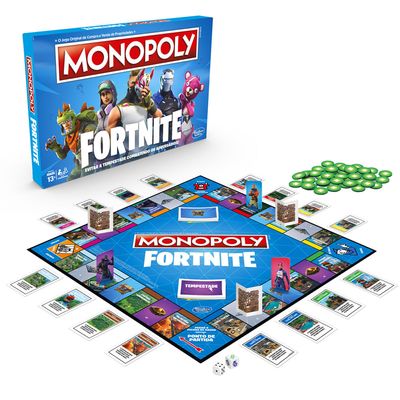 Jogo de Tabuleiro - Monopoly - Fortnite - Hasbro - PBKIDS Mobile