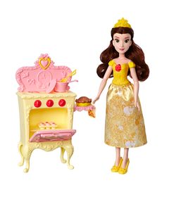 Boneca-Princesa-Disney---30-Cm---Bela---Com-Acessorios-para-Cenario---Hasbro
