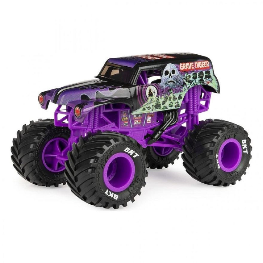 Monster Jam 1:24 - Carro com Controle Remoto - Grave Digger - Sunny - Ri  Happy