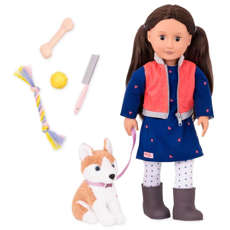Boneca our generation com cachorro Clearance