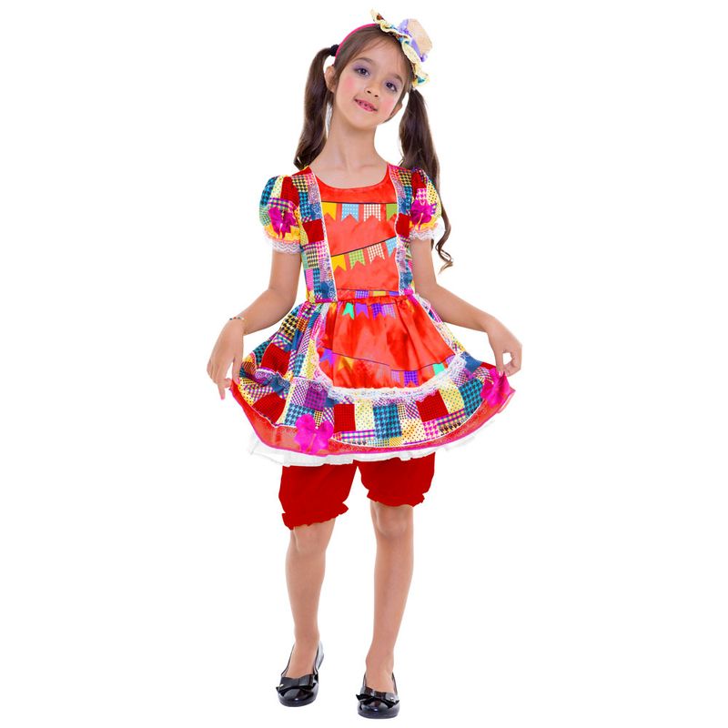 vestido de quadrilha infantil 4 anos
