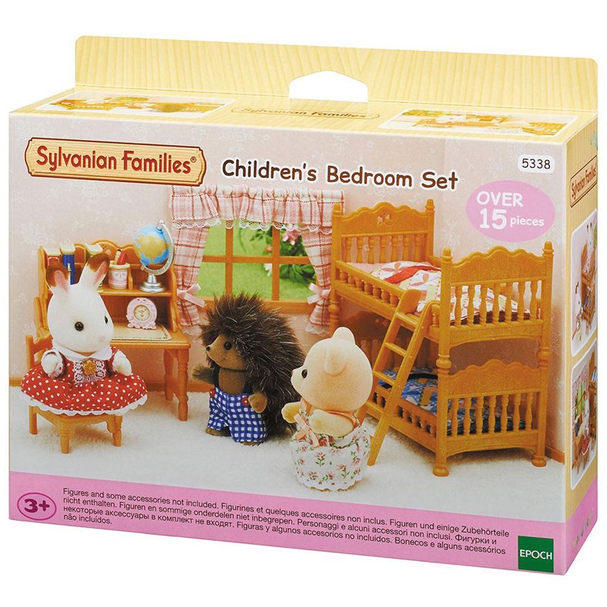 Conjunto Quarto Infantil 15 Pecas Sylvanian Families Epoch Ri Happy Brinquedos