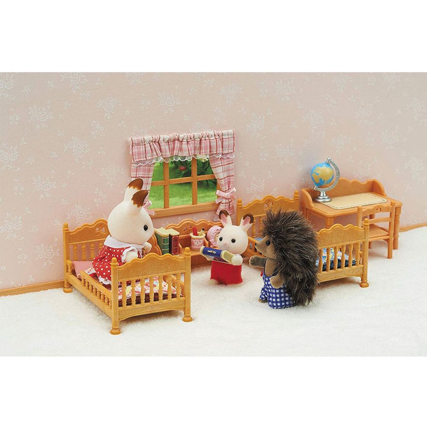 Conjunto Quarto Infantil 15 Pecas Sylvanian Families Epoch Ri Happy Brinquedos