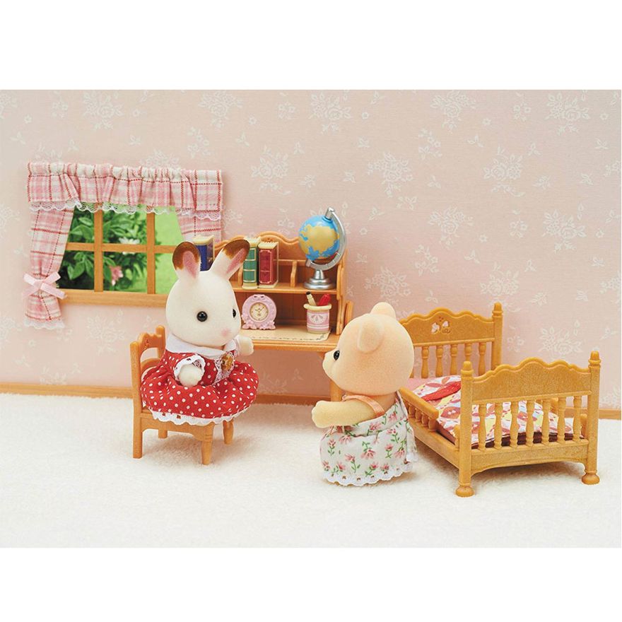 Conjunto Quarto Infantil 15 Pecas Sylvanian Families Epoch Ri Happy Brinquedos