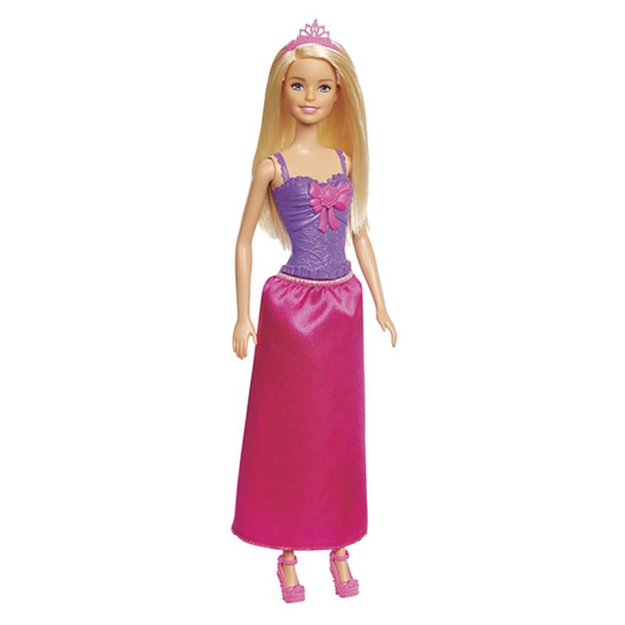 Boneca-Barbie---Reinos-Magicos---Vestido-com-Laco---Roxo-e-Rosa---Mattel_Frente