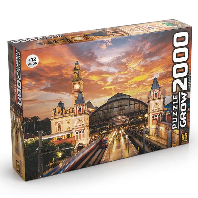 Quebra-Cabeça - 2000 Peças - Estação da Luz - Grow - PBKIDS