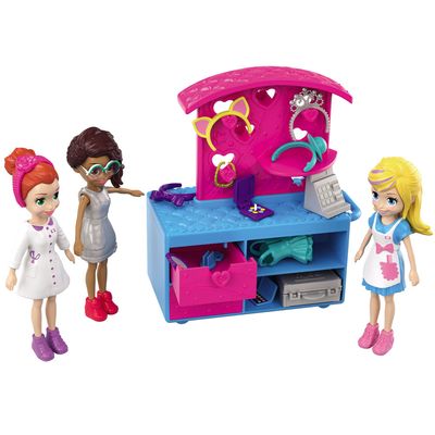 Playset Polly Pocket com Mini Bonecas - Boutique de Moda - Mattel