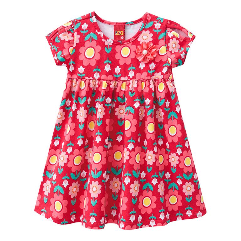 vestido infantil de algodao