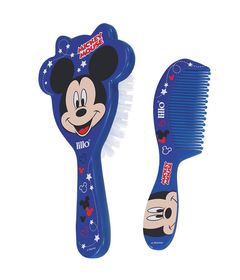 Conjunto-de-Higiene---Escova-de-Cabelo-e-Pente---Disney---Mickey-Mouse---Lillo