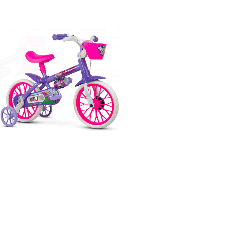 Bicicleta De Equilíbrio 4 Rodas Sem Pedal Totokross Rosa