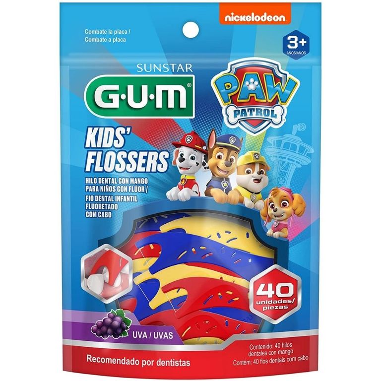 GUM Flosser - Fio Dental com cabo (GUM) 40 unidades - Dental Oral Line