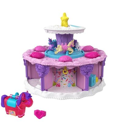 Playset - Polly Pocket - Bolo de Aniversário com Surpresas