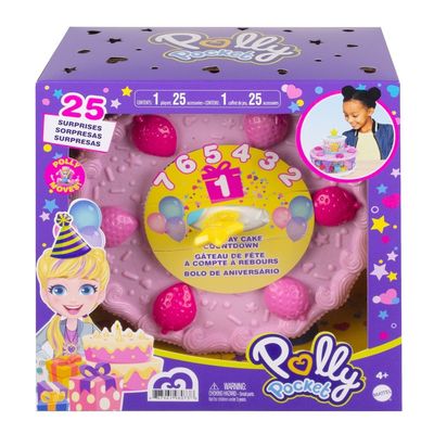 Playset - Polly Pocket - Bolo de Aniversário com Surpresas