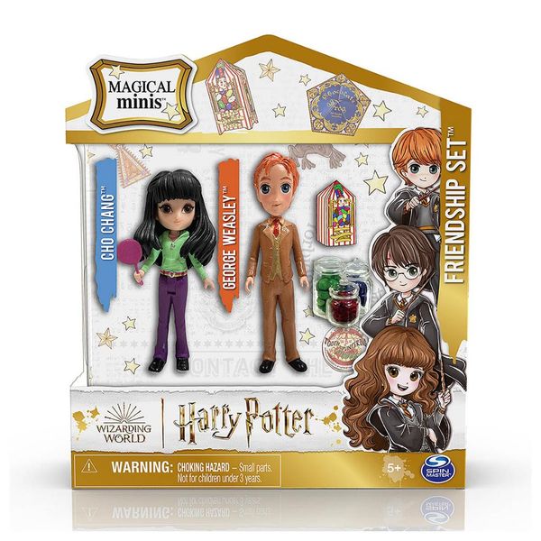Conjunto de Bonecos e Acessórios - Harry Potter - Amigos Mágicos - Cho e George - Sunny