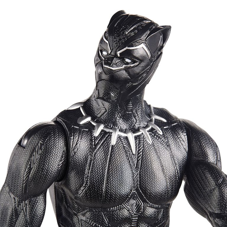 figura articulada 30 cm titan heroes disney marvel avengers pantera negra hasbro - como vestirse como la pantera negra en roblox 100 real no