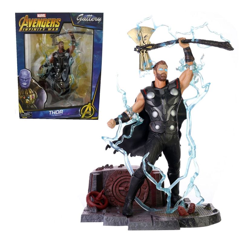 Figura Articulada - 50 Cm - Disney - Marvel - End Game - Thor - Mimo