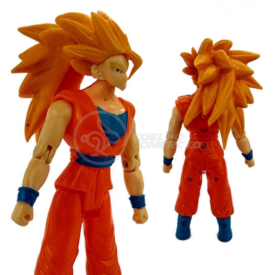 Boneco Goku Deus Super Saiyajin Articulado