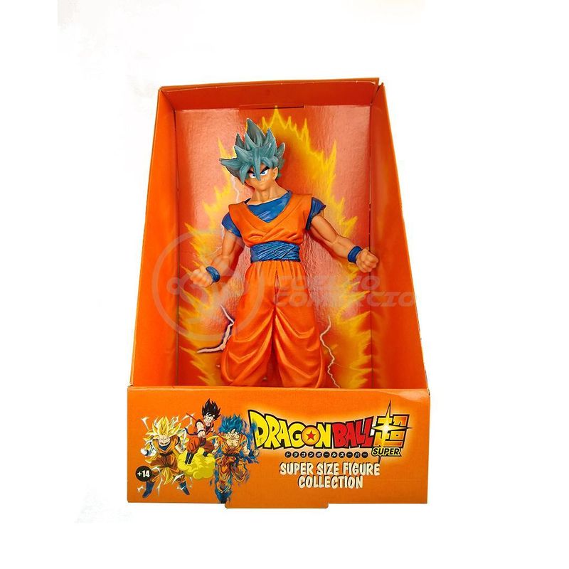 Goku Blue Dragon Ball Z Boneco Collection Grande 26cm Caixa