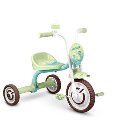 Triciclo carrinho infantil patrulha canina motoca tico tico com empurrador  multibrink