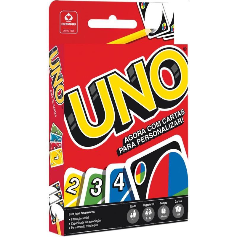 Jogo de Cartas - Uno Dos - Mattel - Ri Happy