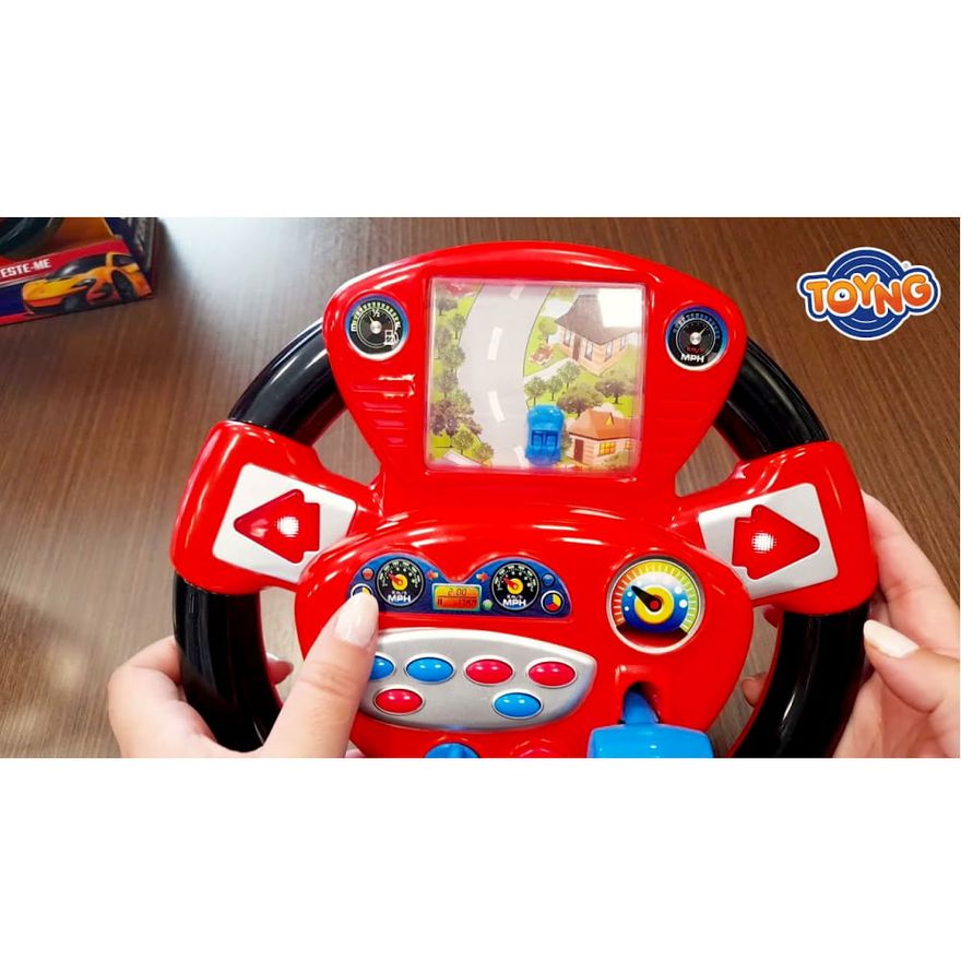 Volante de Brinquedo Infantil com Luzes Sons e Jogo do Carrinho no Shoptime