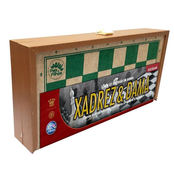 Jogo Xadrez e Dama Escolar 2908 Pais E Filhos (850650)