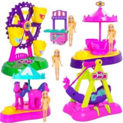 Polly pocket Jogo De Casa E Parque Com Bolsa Colorido