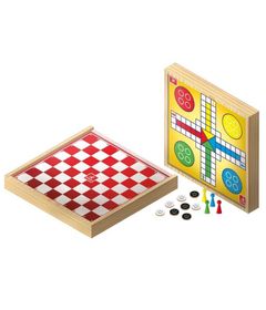 Jogo Dama e Trilha - 2 em 1 - Algazarra - Kits e Gifts