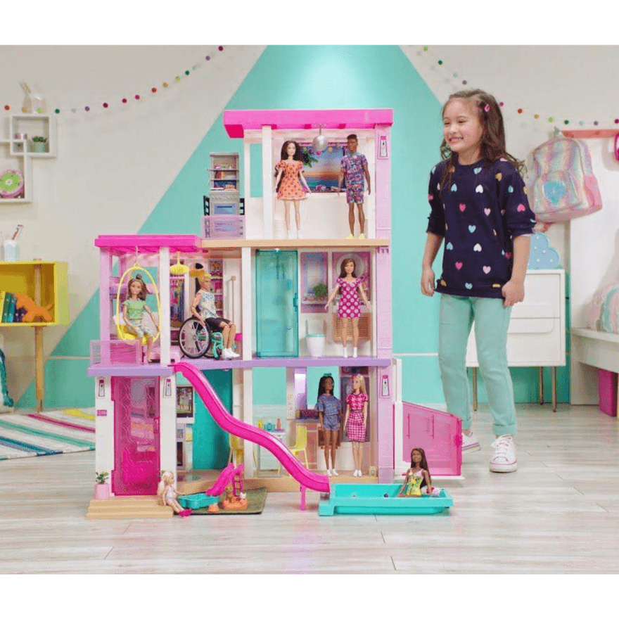 Barbie Dreamhouse Casa da Barbie com 70 Acessórios Elevador e Piscina para  Crianças a partir de 3 anos - Ri Happy