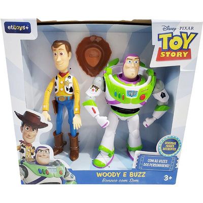 Kit Conjunto 5 Bonecos Toy Story Disney - Woody E Sua Turma