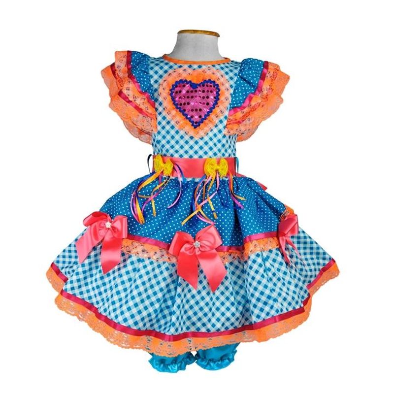 Vestido Xadrez Festa Junina - Luxo - Desapegos de Roupas quase novas ou  nunca usadas para bebês, crianças e mamães. 821203