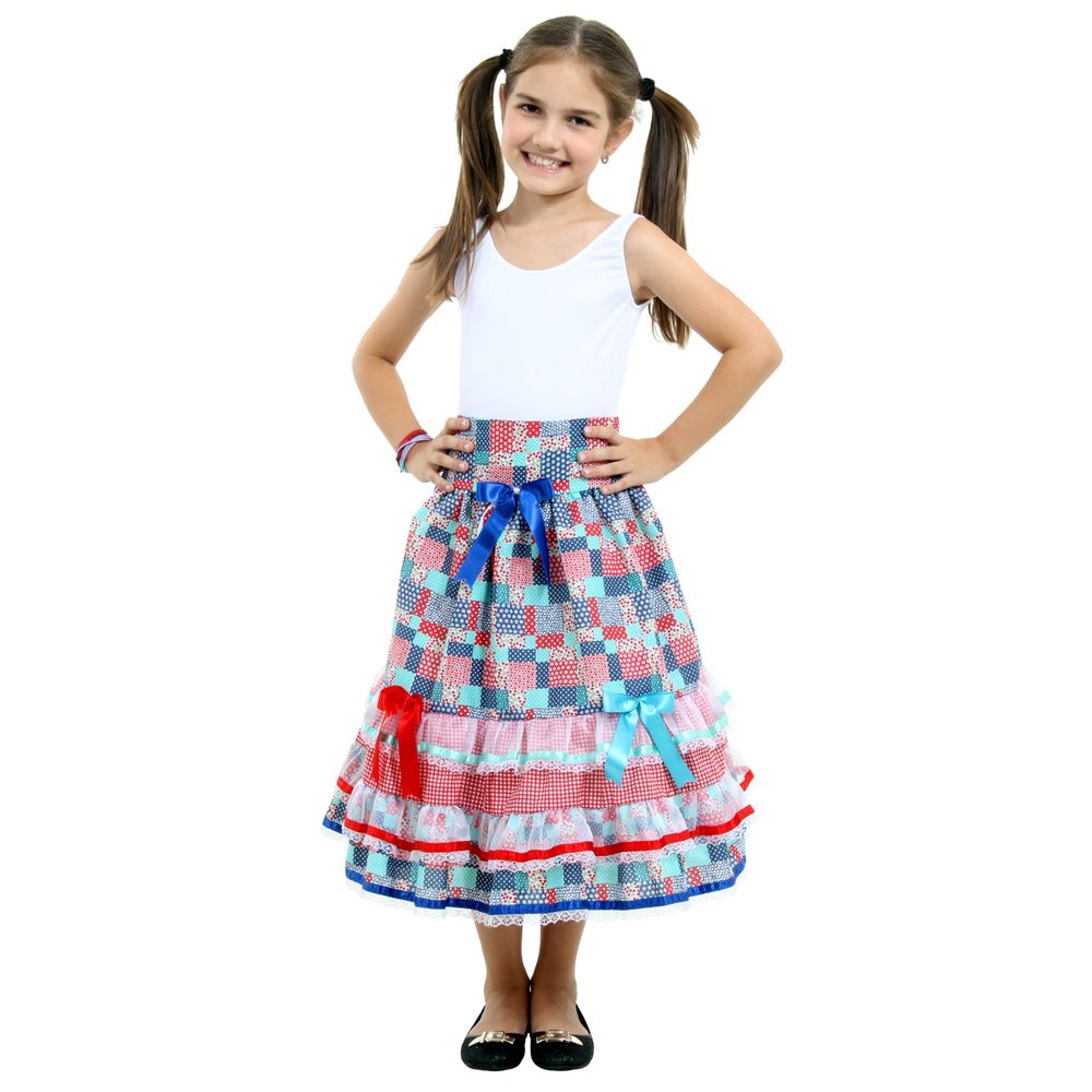 saias de festa junina infantil