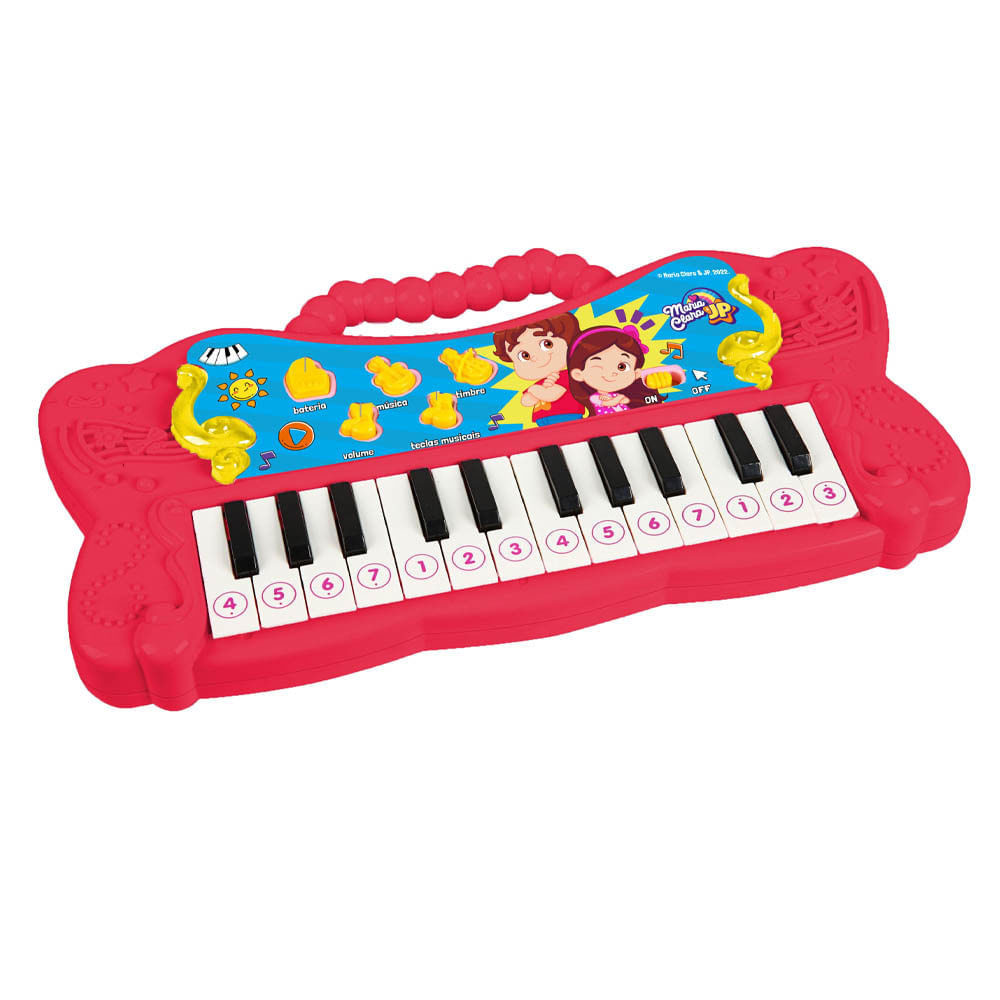 Teclado Musical Maria Clara e o JP Multikids 0