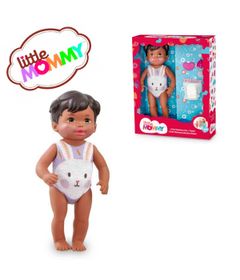 Boneca Bebê Falante Anjo Cachos Castanhos 50cm com 30 Frases - Ri Happy