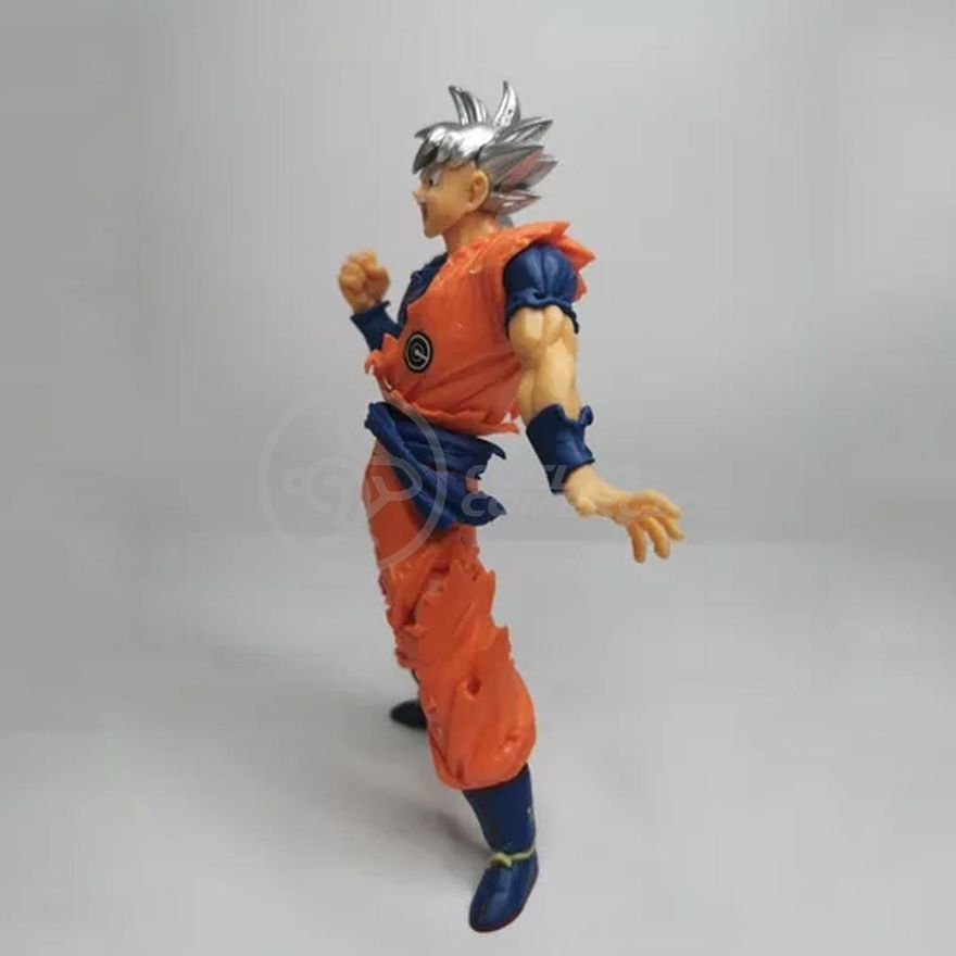 Boneco Action Figure Miniatura Goku Instinto Superior Branco