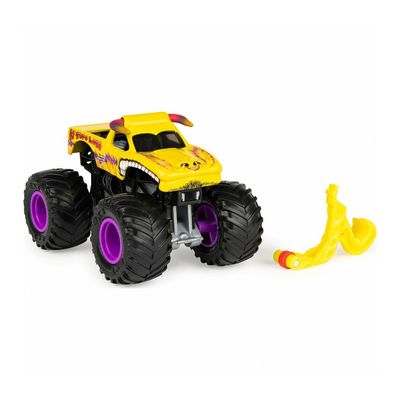 Conjunto de jogo Monster Jam Garagem com camião monstro, luzes e