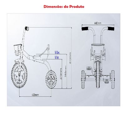 Triciclo Infantil You Boy em Aluminio - Nathor