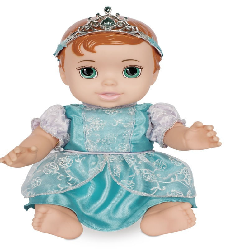 Boneca de Vinil - Disney - Princesas - Baby Ariel Luxo - Vestidos sortidos  - 30 cm - Mimo - Ri Happy