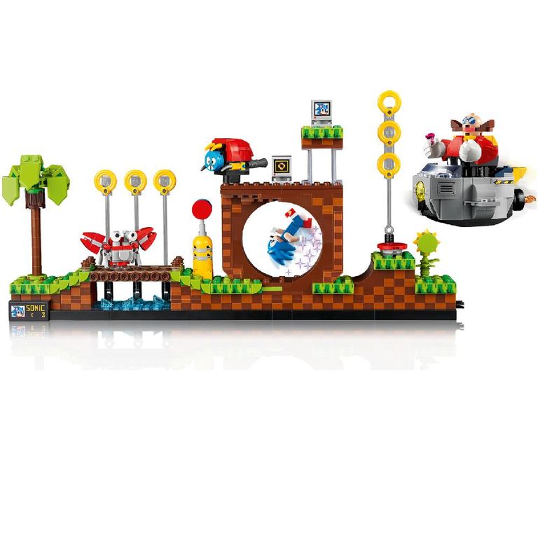 Lego Ideas Sonic 21331 - Sonic The Hedgehog: Green Hill Zone Quantidade De  Peças 1125