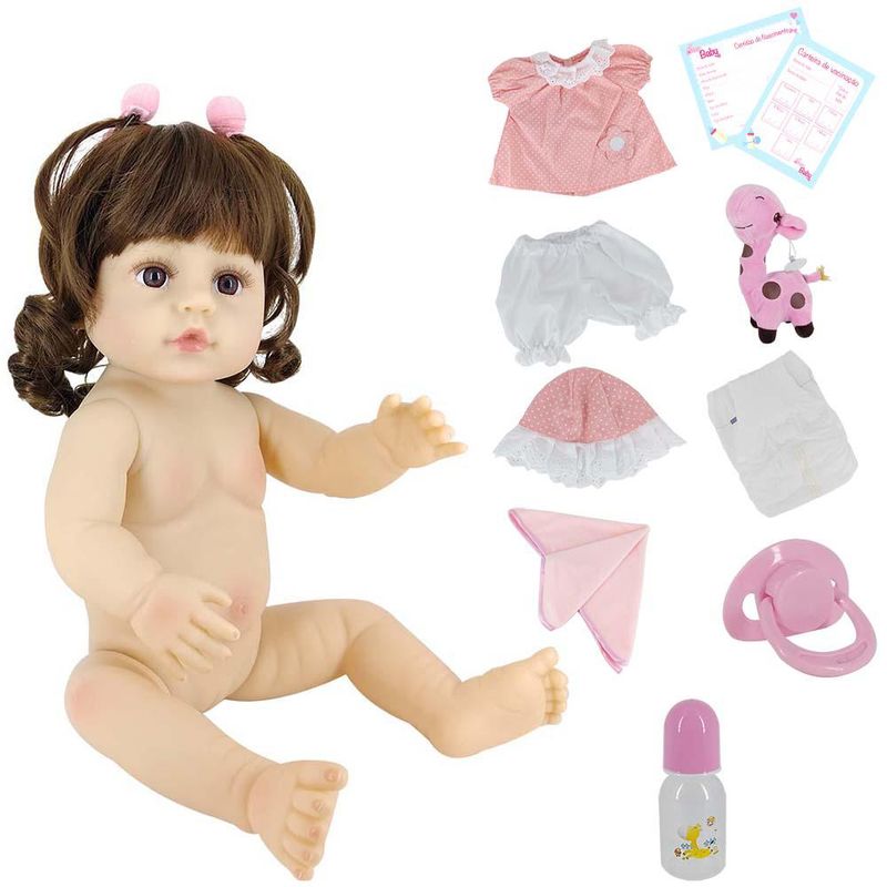 Boneca Bebê Reborn - Laura Doll - Anabel - Shiny Toys - PBKIDS Mobile