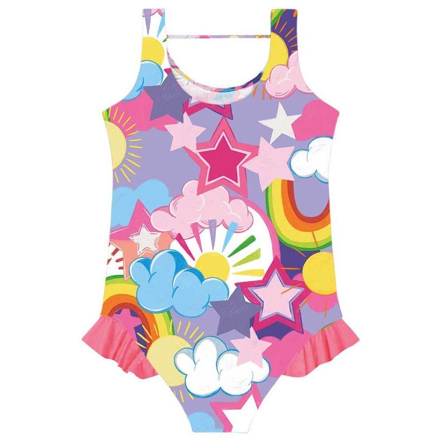 Maiô em malha UV infantil menina Brandili - Brandili