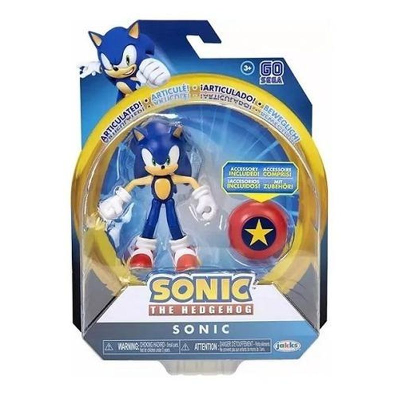 Sonic - Boneco Articulado - Sonic - Candide - Ri Happy