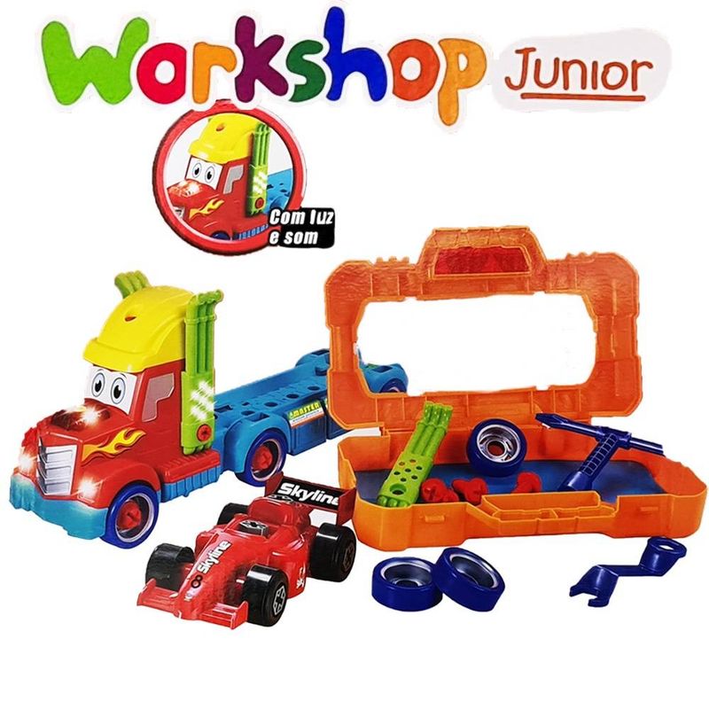 Kit 4 Carrinho Corrida Fórmula 1 Plástico Brinquedo Super F1