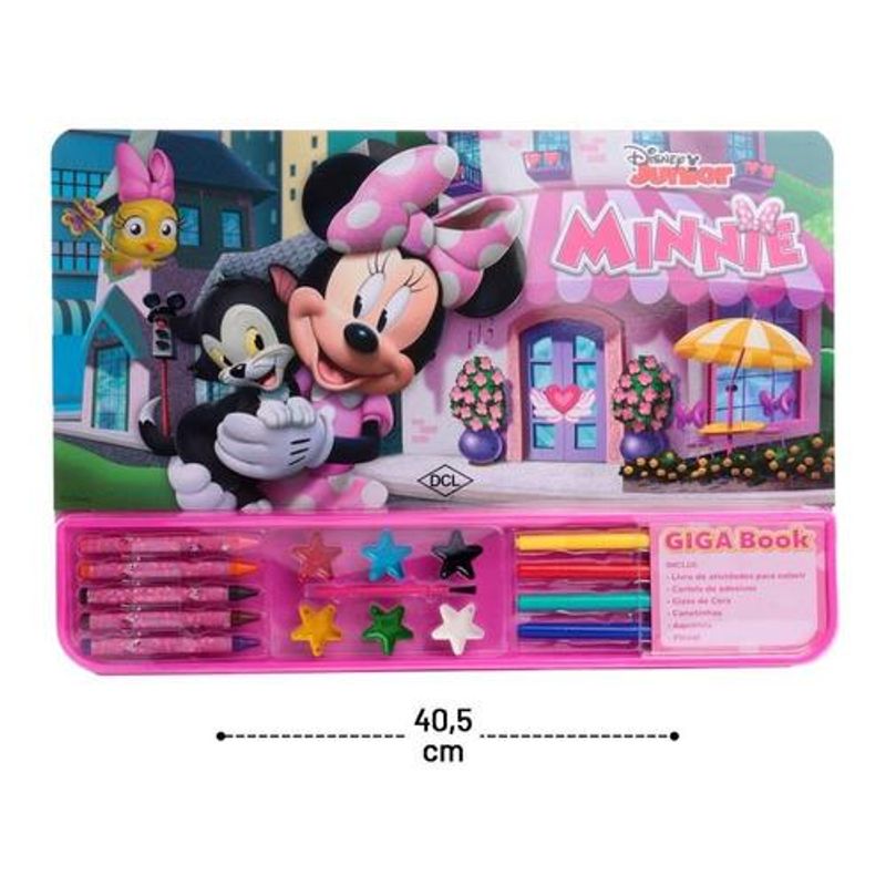 LIVRO Minnie DISNEY - LER E COLORIR + giz de cera