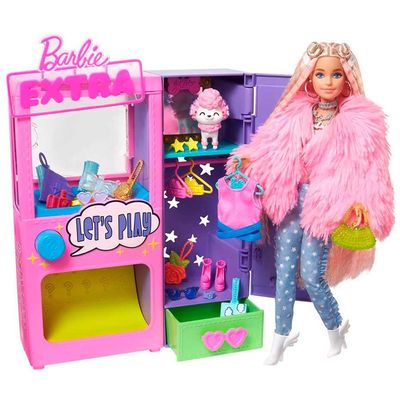 Boneca Barbie - Extra - Barbie Com Roupa Azul Claro - Mattel - Ri Happy