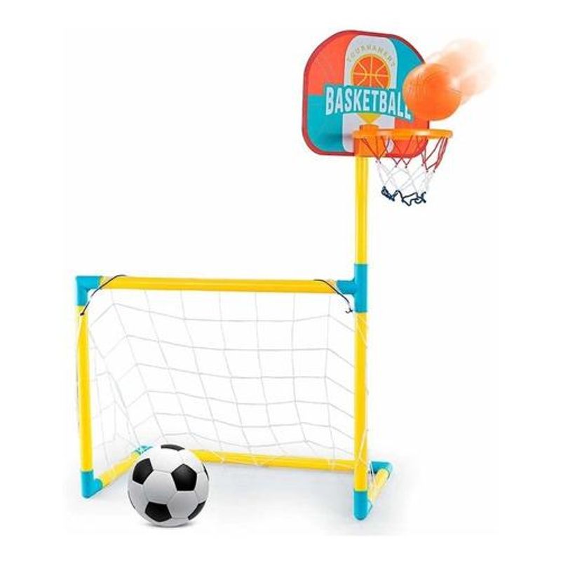 Mini Gol Trave 2 em 1 Jogo de Futebol Brinquedo Infantil Bola Esporte