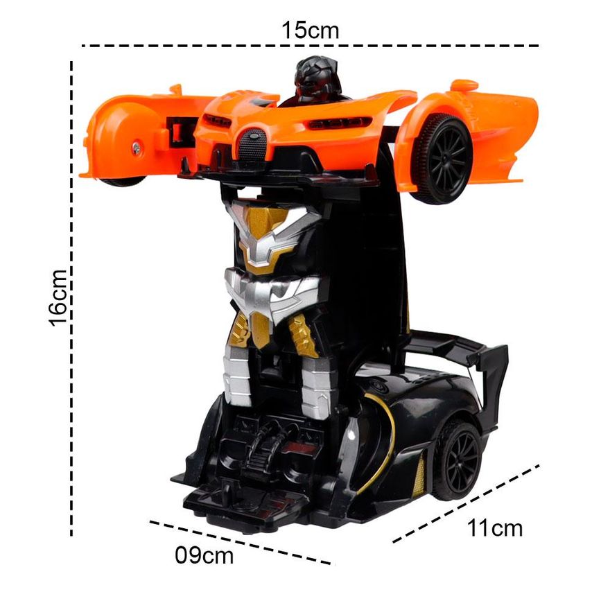 Carrinho Corrida De Controle Remoto Que Vira Robô 4 Anos