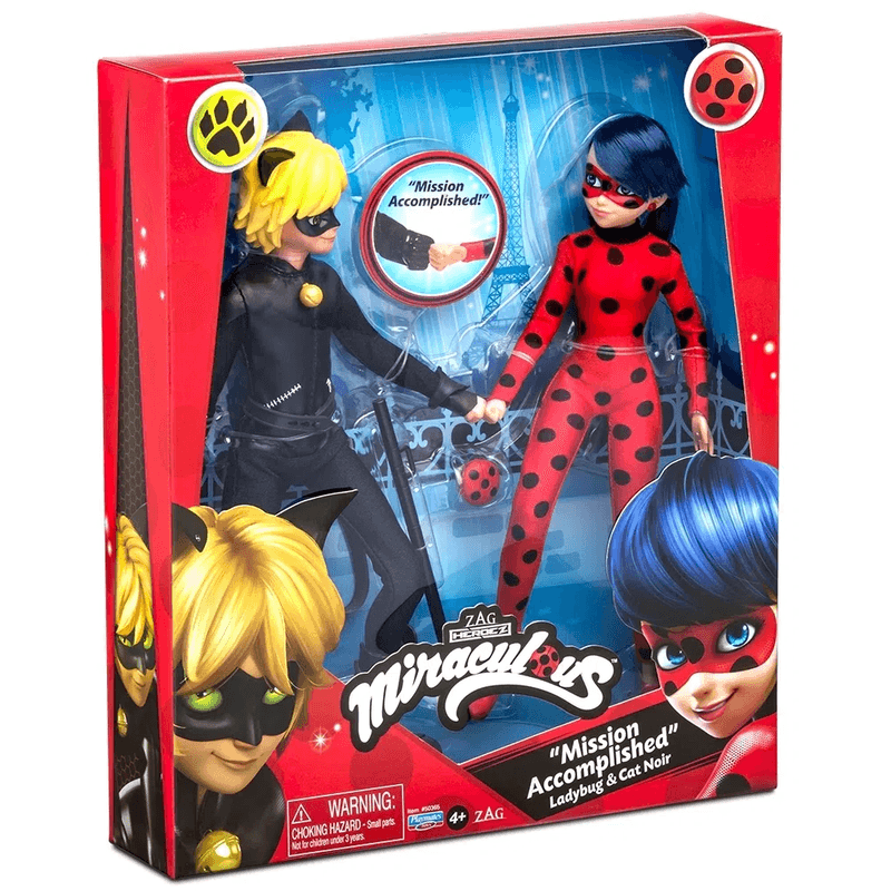 Miraculous Ladybug Mission Accomplished Action Doll Bundle for