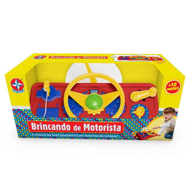 EXCLUSIVO Brinquedo de Atividades - Brincando de Motorista - Retrô - Painel  - Vermelho - Estrela - Ri Happy